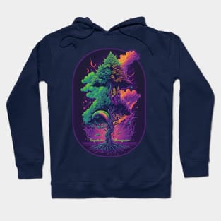 Abstract Cannabis Tree Hoodie